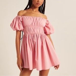 COPY - NWT Abercrombie and Fitch Off the Shoulder Puff Sleeve Mini Dress